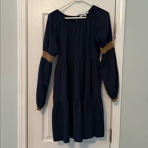 Elizabeth and James Midnight Blue Dress